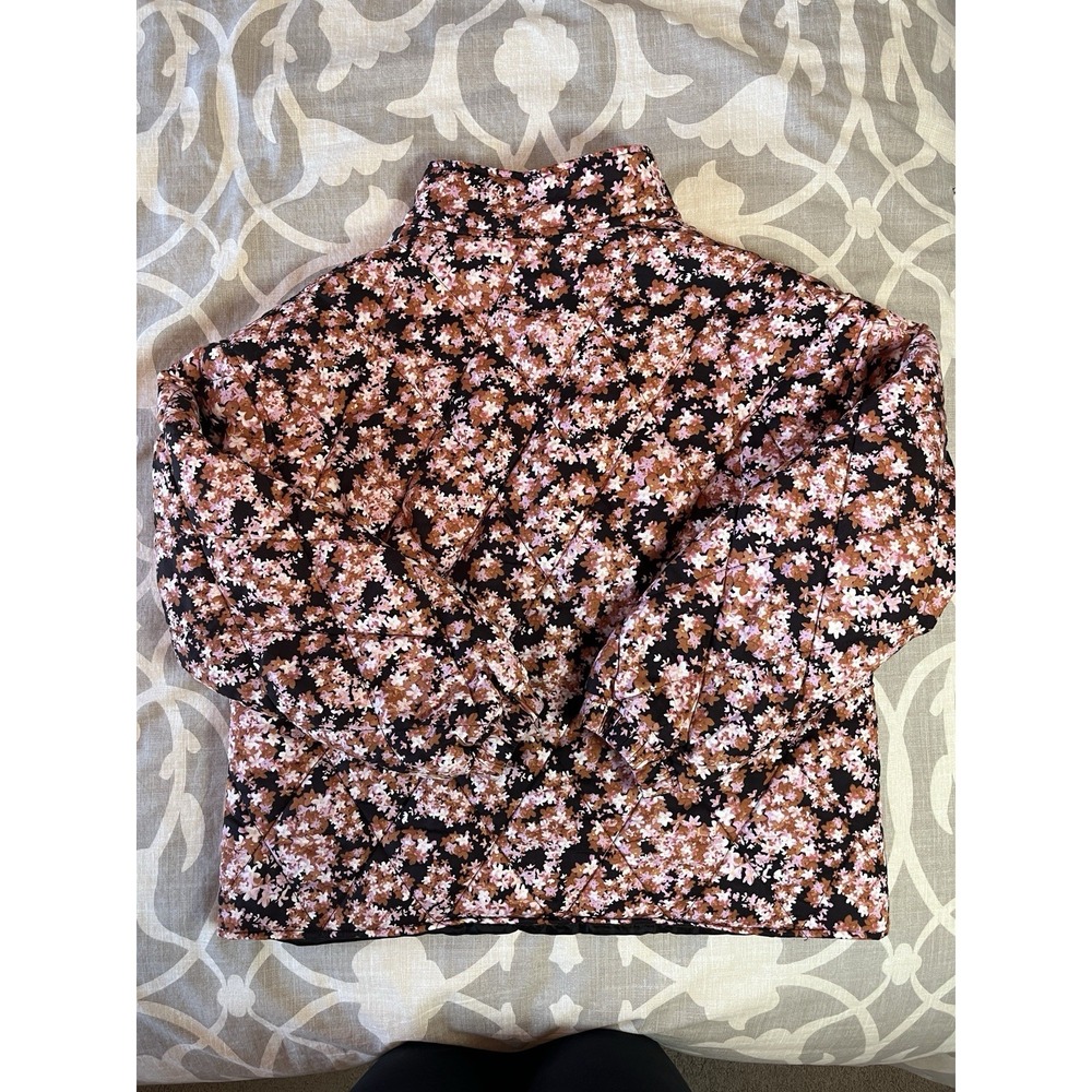 Social Standard By Sanctuary Women's Medium Floral Quilted Twill Jacket Western - Picture 8 of 8